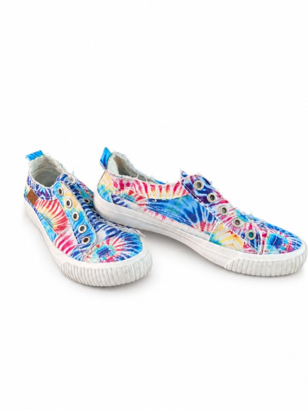 Blowfish Tie-Dye Slip-On Sneakers - Blue, Pink, Yellow Size 8